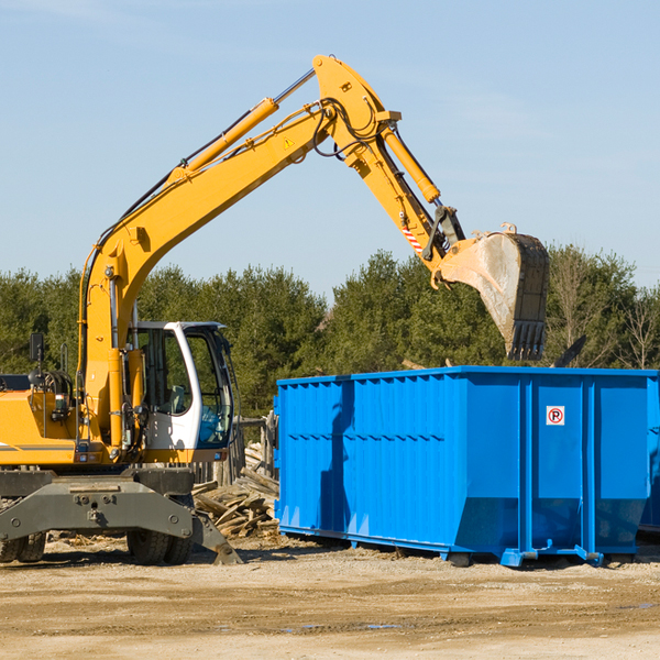 what happens if the residential dumpster is damaged or stolen during rental in Rushville Indiana